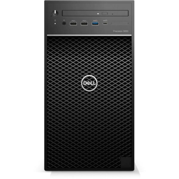 DESKTOP DELL, „Precision 3650” Tower, CPU i7-11700K, Nvidia RTX A4000, memorie 32 GB, SSD 512 GB, unitate optica, tastatura si mouse, Windows 11 Pro, „DP3650I732512A4XWP” (timbru verde 7 lei)