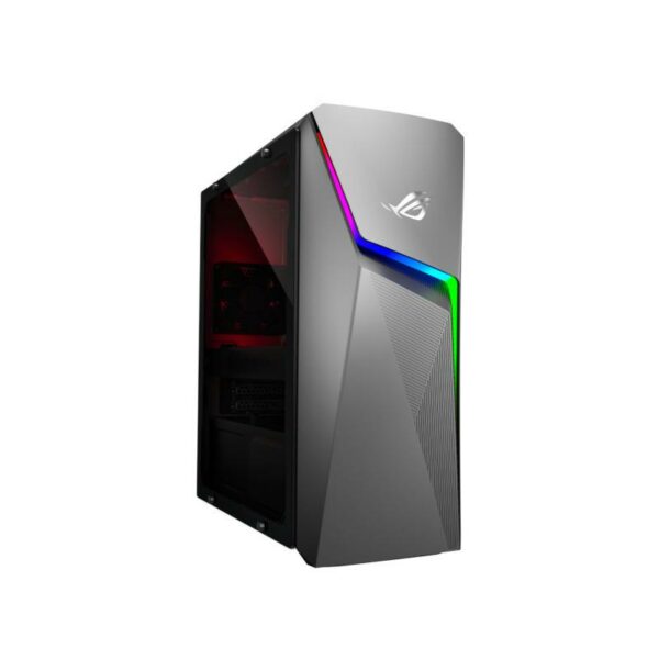 DESKTOP ASUS, „ROG Strix G10DK” Middle Tower, CPU AMD Ryzen 7 5800X, NVIDIA GeForce RTX 3060, memorie 8 GB, SSD 512 GB, fara sistem de operare, „G10DK-R5800X0380” (timbru verde 7 lei)