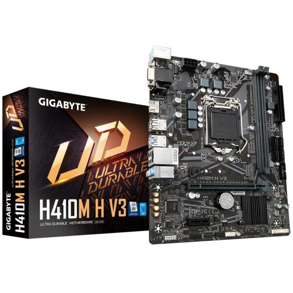 PLACA de BAZA Gigabyte „H410M H V3 1.3”, skt LGA 1200, mATX, Intel H410, 2 x DDR4, max. 64 GB, 4 x SATA, 1 x M.2, 7.1, „H410M H V3 1.3”