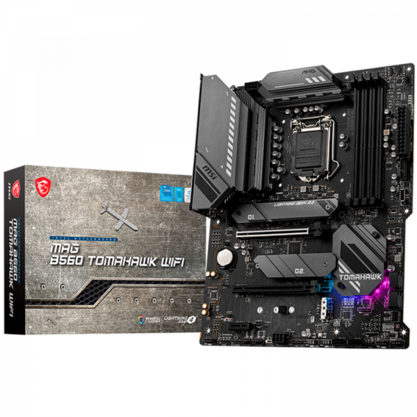 PLACA de BAZA MSI „MAG_B560_TOMAHAWK_WIFI”, skt LGA 1200, ATX, Intel B560, 4 x DDR4, max. 128 GB, 6 x SATA, 3 x M.2, 7.1, „MAG_B560_TOMAHAWK_WIFI”