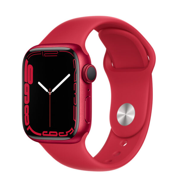 SMARTWATCH Apple Watch Nike S7 GPS, 41mm, (PRODUCT)RED Aluminium Case with (PRODUCT)RED Sport Band – Regular „mkn23wb/a” (timbru verde 0.18 lei)