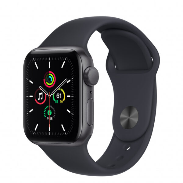 SMARTWATCH Apple Watch SE (v2) GPS, 40mm Space Grey Aluminium Case with Midnight Sport Band „mkq13wb/a” (timbru verde 0.18 lei)
