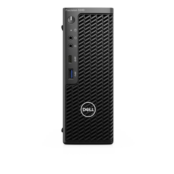 DESKTOP DELL, „Precision 3240” Compact Form Factor, CPU i7-10700, nVidia Quadro P620, memorie 16 GB, SSD 512 GB, tastatura si mouse, Windows 11 Pro, „N004P3240CFFCEE2” (timbru verde 7 lei)