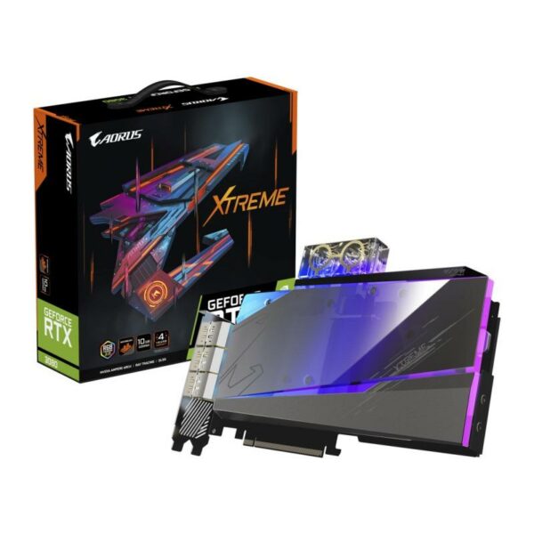 PLACA VIDEO GIGABYTE „AORUS RTX 3080 XTRM”, 10 GB GDDR6X 320 biti, PCI Express 4.0 x 16, HDMI x 3 DisplayPort x 3, sistem racire lichid, „N3080AORUSX WB10G2”