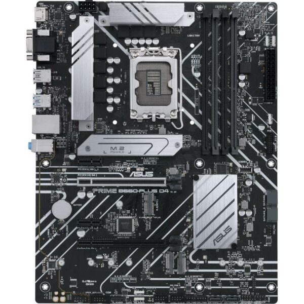 PLACA de BAZA Asus „PRIME B660-PLUS D4”, skt LGA 1700, ATX, Intel B660, 4 x DDR4, max. 128 GB, 4 x SATA, 3 x M.2, 7.1, „PRIME B660-PLUS D4”