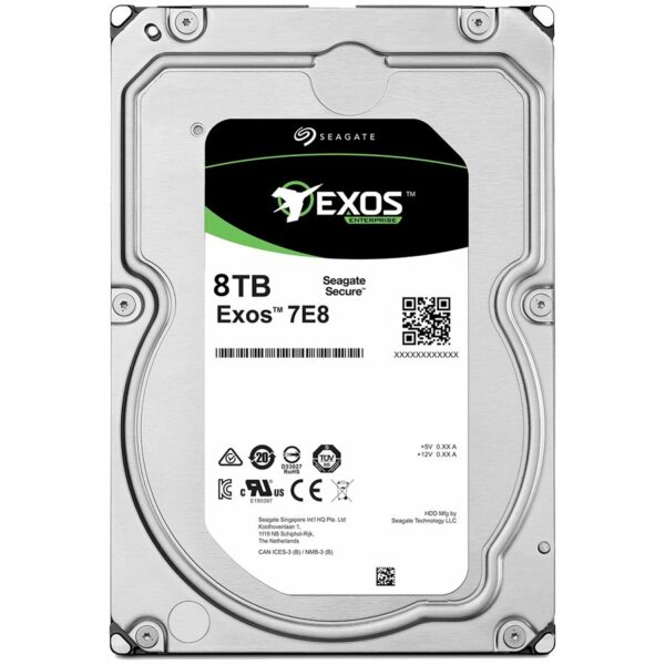 HDD SEAGATE 8TB, Exos 7E8, 7.200 rpm, buffer 128 MB, pt server, „ST8000NM001A” (timbru verde 0.8 lei)