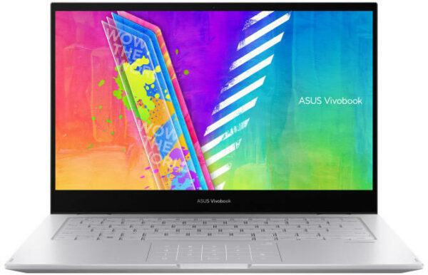 NOTEBOOK Asus, „Vivobook Flip 14” 14.0 inch, Intel Pentium Silver N6000, 8 GB DDR4, SSD 256 GB, Intel UHD Graphics, Windows 11 Home, „TP1401KA-EC022W” (timbru verde 4 lei)