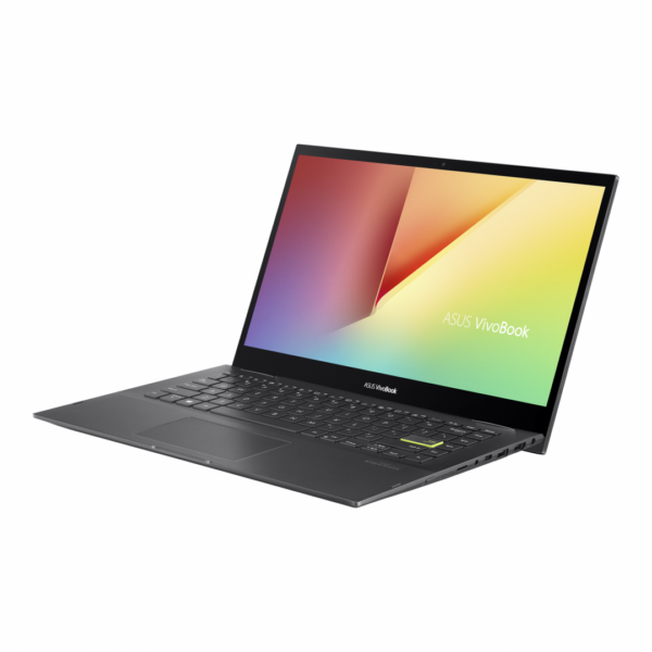 NOTEBOOK Asus, „Vivobook Flip” 14.0 inch, i5-1135G7, 8 GB DDR4, SSD 256 GB, Intel Iris Xe Graphics, Windows 11 Home, „TP470EA-EC368W” (timbru verde 4 lei)