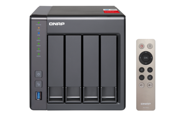 NAS QNAP 451+ 4BAY 2GHZ 8GB TWR SATA, „TS-451+-8G” (timbru verde 11 lei)