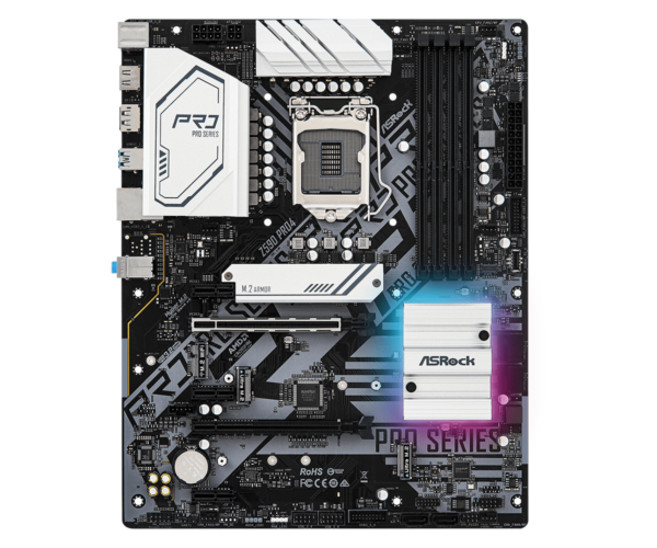 PLACA de BAZA Asrock „Z590 PRO4”, skt LGA 1200, ATX, Intel Z590, 4 x DDR4, max. 128 GB, 6 x SATA, 1 x M.2, 7.1, „Z590 PRO4”