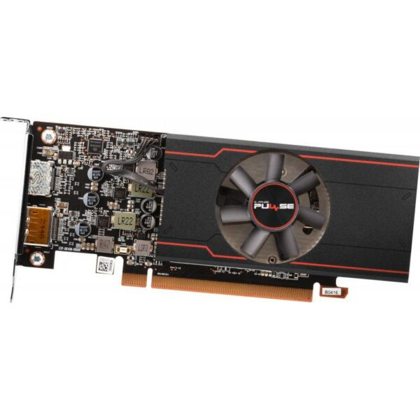 PLACA VIDEO SAPPHIRE „PULSE AMD Radeon RX 6400”, 4 GB GDDR6 64 biti, PCI Express 4.0 x 4, HDMI DisplayPort, sistem racire aer, „11315-01-20G” (timbru verde 0.8 lei)