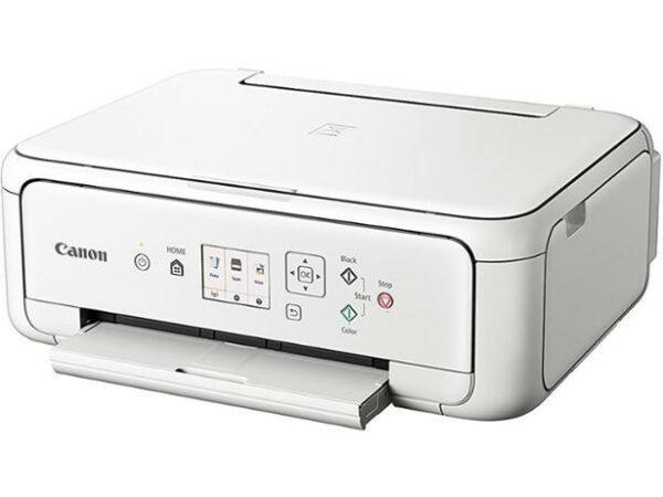 Multifunctional Inkjet Color Canon Pixma TS5151 White, A4, Functii: Impr.|Scan.|Cop., Viteza de Printare Monocrom: 13ipm, Viteza de printare color: 6.8ipm, Conectivitate:USB|WiFi, Duplex:Nu, ADF:Nu(timbru verde 11 lei) „2228C026AA”