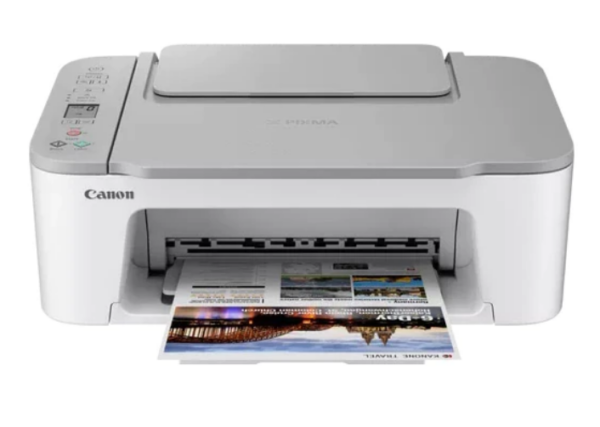 Multifunctional Inkjet Color Canon Pixma TS3451 White, A4, Functii: Impr.|Scan.|Cop., Viteza de Printare Monocrom: 7.7ipm, Viteza de printare color: 4ipm, Conectivitate:USB|WiFi, Duplex:Nu, ADF:Nu(timbru verde 11 lei) „4463C026AA”