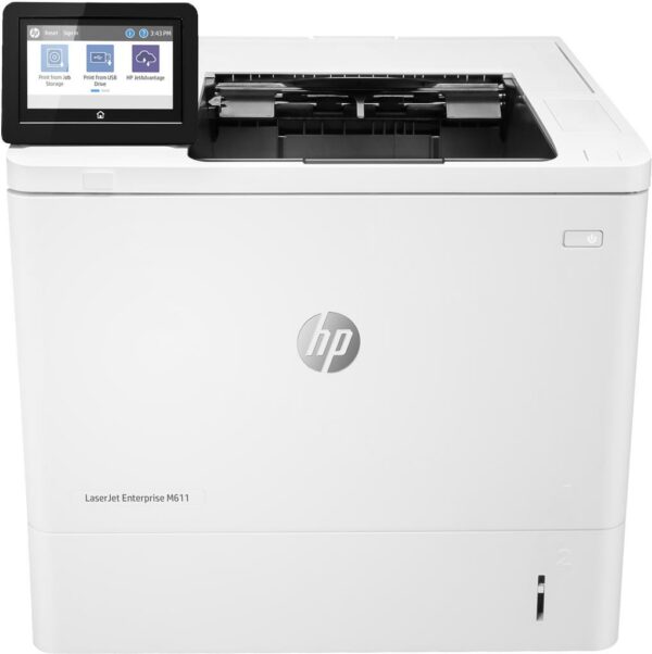 Imprimanta Laser Mono HP M611dn, A4, Functii: Impr., Viteza de Printare Monocrom: 61ppm, Viteza de printare color: , Conectivitate:USB|Ret, Duplex:Da, ADF:Nu(timbru verde 40 lei) „7PS84A”