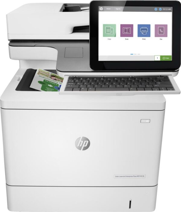 Multifunctional Laser Color HP MFP M578c, A4, Functii: Impr.|Scan.|Cop.|Fax, Viteza de Printare Monocrom: 46ppm, Viteza de printare color: 22ppm, Conectivitate:USB|Ret, Duplex:Da, ADF:ADF(timbru verde 40 lei) „7ZU87A”