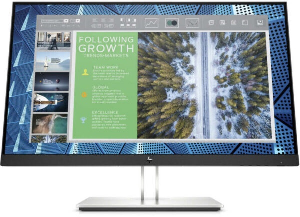 HP E24q G4 24inch IPS QHD 2560×1440 16:9 Display Port HDMI VGA 5xUSB 3yr, „9VG12AA#ABB” (timbru verde 7 lei)