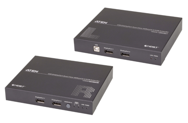 USB DisplayPort Aten Dual View HDBaseTTM 2.0 KVM Extender (4K@100m for Single View) „CE924-AT-G” (timbru verde 2 lei)
