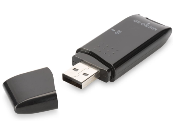 DIGITUS USB 2.0 SD/Micro SD Cardreader for SD SDHC/SDXC and TF Micro-SD cards „DA-70310-3” (timbru verde 0.03 lei)