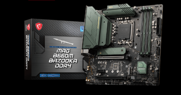 PLACA de BAZA MSI „MAG B660M BAZOOKA4”, skt LGA 1700, mATX, Intel B660, 4 x DDR4, max. 128 GB, 4 x SATA, 2 x M.2, 7.1, „MAG B660M BAZOOKA4”