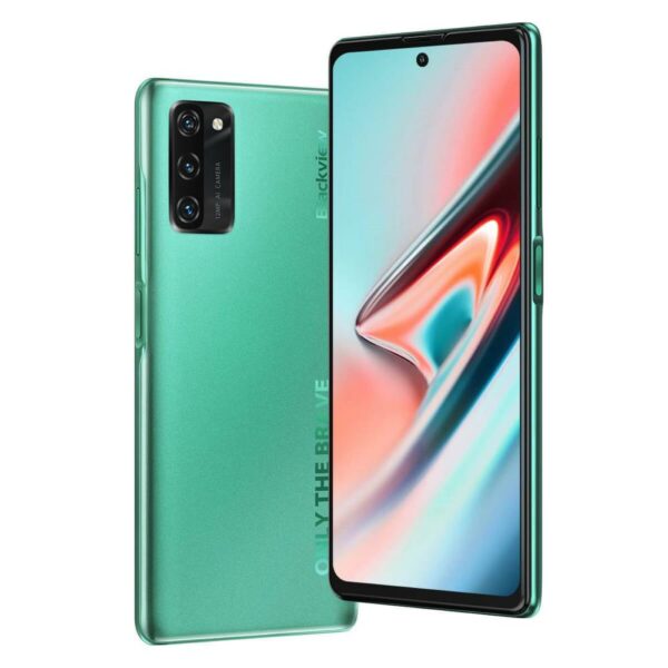 SMARTphone Blackview, „A100” ecran 6.67 inch, dual sim, rez. camera 12 Mpix, memorie interna 128 GB, 4G, Android, acumulator 4680 mAh, verde, „A100 GREEN” (timbru verde 0.55 lei)