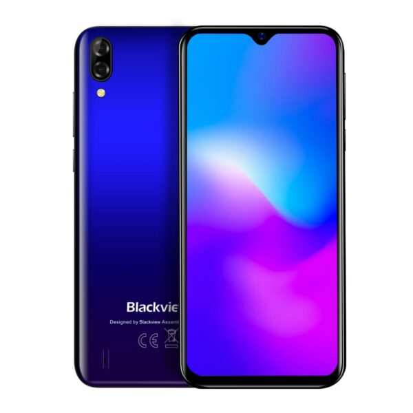 SMARTphone Blackview, „A60” ecran 6.1 inch, dual sim, rez. camera 8 Mpix, memorie interna 16 GB, 4G, Android, acumulator 4092 mAh, albastru, „A60 PRO GRADIENT BLUE” (timbru verde 0.55 lei)