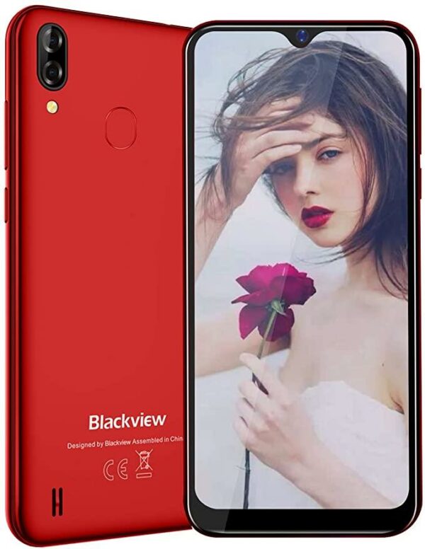 SMARTphone Blackview, „A60” ecran 6.1 inch, dual sim, rez. camera 8 Mpix, memorie interna 16 GB, 4G, Android, acumulator 4092 mAh, rosu, „A60 PRO RED” (timbru verde 0.55 lei)