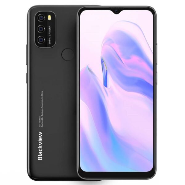 SMARTphone Blackview, „A70 PRO” ecran 6.57 inch, dual sim, rez. camera 13 Mpix, memorie interna 32 GB, 4G, Android, acumulator 5380 mAh, negru, „A70 PRO BLACK” (timbru verde 0.55 lei)