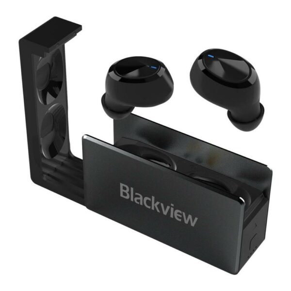CASTI Blackview AIRBUDS 2, pt. smartphone, wireless, intraauriculare – butoni, microfon pe casca, conectare prin Bluetooth 5.0, negru, „AIRBUDS2 BLACK” (timbru verde 0.18 lei)