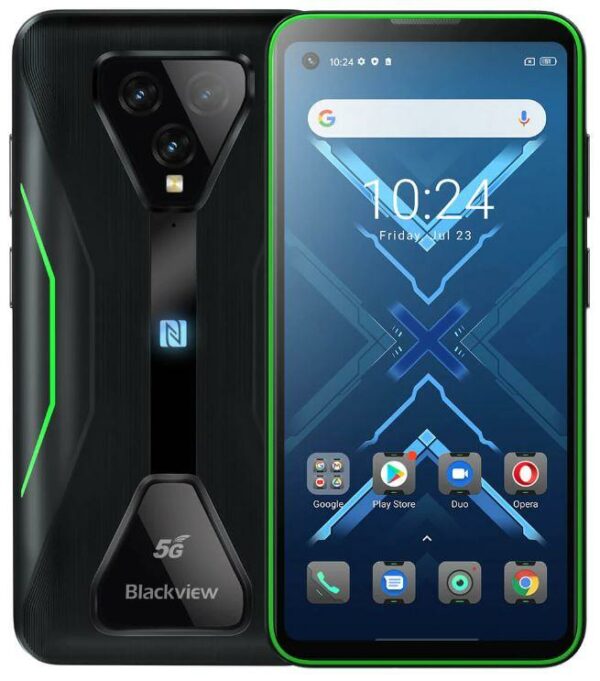 SMARTphone Blackview, „BL5000” ecran 6.39 inch, dual sim, rez. camera 16 Mpix, memorie interna 128 GB, 5G, Android, acumulator 4980 mAh, verde, „BL5000 GREEN” (timbru verde 0.55 lei)