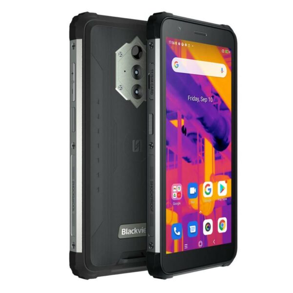 SMARTphone Blackview, „BV6600 PRO” ecran 5.70 inch, dual sim, rez. camera 16 Mpix, memorie interna 64 GB, 4G, Android, acumulator 8580 mAh, negru, „BV6600 PRO BLACK” (timbru verde 0.55 lei)