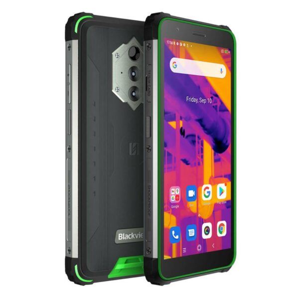 SMARTphone Blackview, „BV6600 PRO” ecran 5.70 inch, dual sim, rez. camera 16 Mpix, memorie interna 64 GB, 4G, Android, acumulator 8580 mAh, verde, „BV6600 PRO GREEN” (timbru verde 0.55 lei)