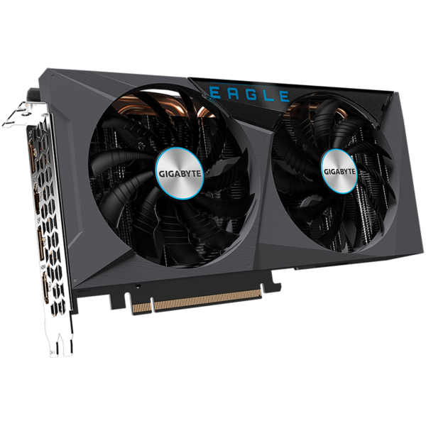 PLACA VIDEO GIGABYTE „GeForce RTX 3060 EAGLE OC”, 12 GB GDDR6 192 biti, PCI Express 4.0 x 16, HDMI x 2 DisplayPort x 2, sistem racire aer, „GV-N3060EAGLE OC-12GD 2.0”