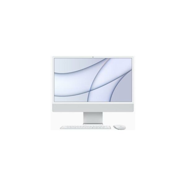 DESKTOP APPLE, „iMAC 24” All-in-one, 24 inch, CPU M1, , memorie 8 GB, SSD 256 GB, tastatura si mouse, macOS, „MGTF3ZE/A” (timbru verde 10 lei)