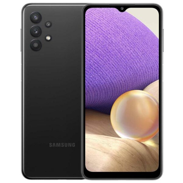SMARTphone Samsung, „Galaxy A32” ecran 6.5 inch, dual sim, rez. camera 64 Mpix, memorie interna 128 GB, 4G, Android, acumulator 5000 mAh, negru, „SM-A326BZKU” (timbru verde 0.55 lei)