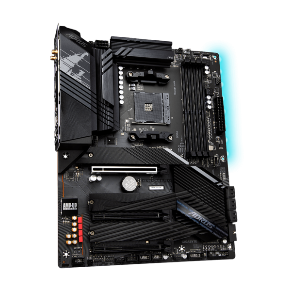 PLACA de BAZA Gigabyte „X570S AORUS ELITE AX”, skt AM4, ATX, AMD X570, 4 x DDR4, max. 128 GB, 6 x SATA, 3 x M.2, 7.1, „X570S AORUS ELITE AX”