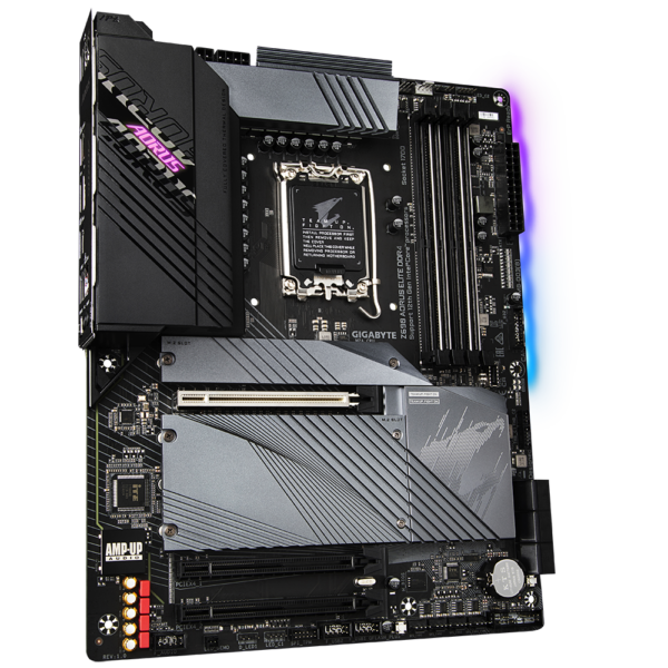 PLACA de BAZA Gigabyte „Z690 AORUS ELITE DDR4”, skt LGA 1700, ATX, Intel Z690, 4 x DDR4, max. 128 GB, 6 x SATA, 2 x M.2, 7.1, „Z690 AORUS ELITE DDR4”