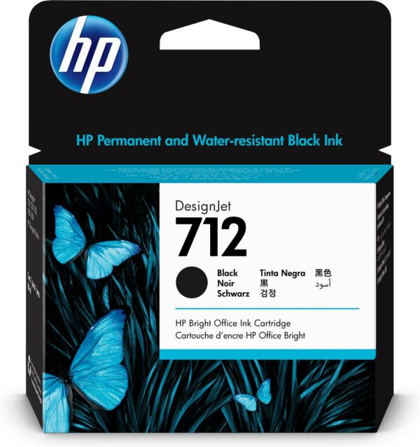 Cartus cerneala Original HP Black, nr.712, pentru Designjet T630 series, 80ml, (timbru verde 0.15 lei), „3ED71A”