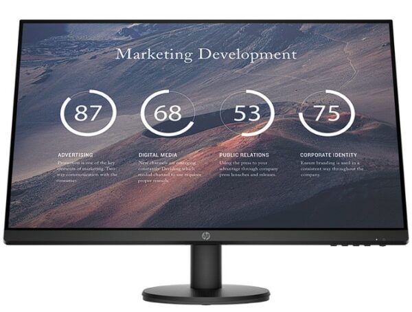 HP P27v G4 27inch IPS Monitor FHD 1920×1080 16:9 300cd/m2 1000:1 5ms GtG 1xHDMI1.4 1xVGA Black 3Y War. (EN), „9TT20AA#ABB” (timbru verde 7 lei)