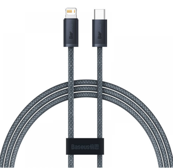 CABLU alimentare si date Baseus Dynamic Series, Fast Charging Data Cable pt. smartphone, USB Type-C la Lightning Iphone 20W, 1m, braided, gri „CALD000016” (timbru verde 0.18 lei) – 6932172605834