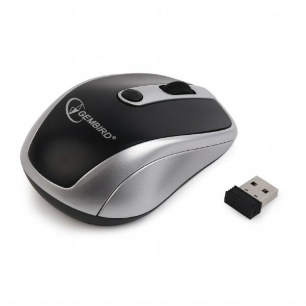 MOUSE GEMBIRD, PC sau NB, wireless, 2.4GHz, optic, 1600 dpi, butoane/scroll 6/1, , negru / gri, „MUSW-6B-02-BG” (timbru verde 0.18 lei)