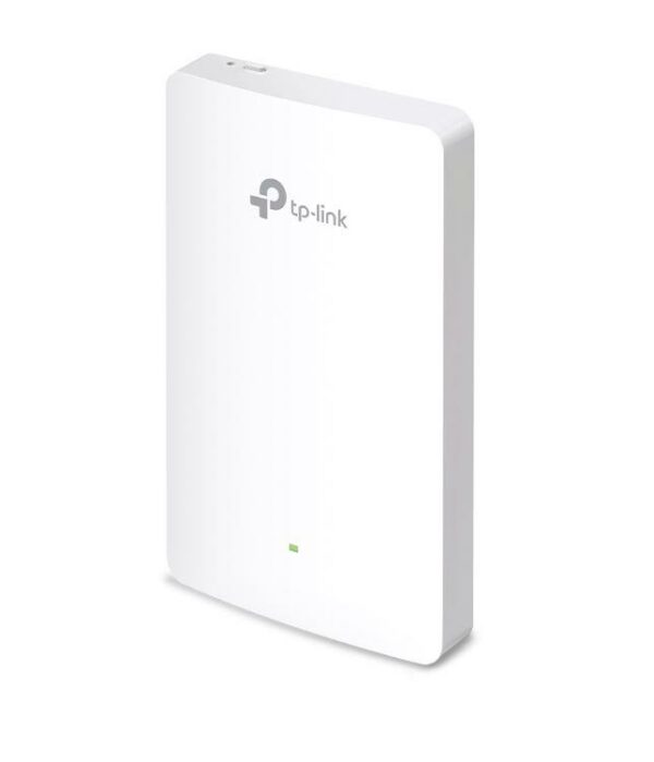 ACCESS POINT TP-LINK wireless AX1800 Mbps dual band, 4 x 10/100/1000 Mbps Ethernet Ports (One port supports PoE OUT, 4 antene interne, IEEE802.3at PoE, WiFi 6, montare pe perete „EAP615-Wall” (timbru verde 0.8 lei)