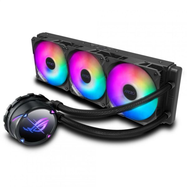 COOLER ASUS, „ROG STRIX LC II 360 ARGB”, skt. universal, racire cu lichid, fan 120 mm x 3, 2500 rpm, LED ARGB, „RS LC II 360 ARGB”(timbru verde 4.00 lei)