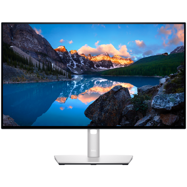 Monitor LED DELL UltraSharp U2722DE QHD, 27 16:9, IPS LED backlit, AG, 3H coating, 2560×1440, 1000:1, 350 cd/m2, 5 ms, 178/178, DP, HDMI, USB-C Hub, USB 3.2 Hub, RJ-45, height 150mm, pivot, tilt , swivel, VESA, „U2722DE-05” (timbru verde 7 lei)