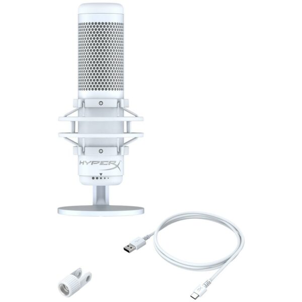 HP HyperX Microfon QuadCast S White „519P0AA” (timbru verde 0.18 lei)