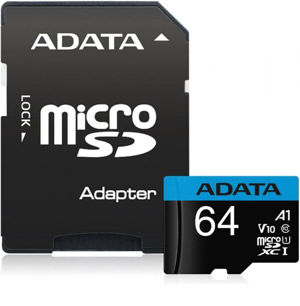 MICROSDXC 64GB AUSDX64GUICL10A1-RA1, „AUSDX64GUICL10A1” (timbru verde 0.03 lei)