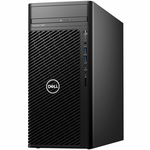Dell Precision 3660 Tower,Intel Core i7-12700, 32GB(2×16)DDR5 up to 4400MHz UDIMM,512GB(M.2)PCIe NVMe SSD,DVD+/-,Nvidia RTX A2000/6GB,No Wireless,Dell Mouse-MS116,Dell Keyboard-KB216,Win11Pro, „N009P3660MTEMEA_VP_WIN-05” (timbru verde 7 lei)