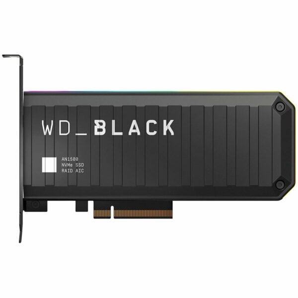 SSD Add-in-Card WD Black AN1500 2TB PCIe Gen3 x4 NVMe, Read/Write: 6500/4100 MBps, RGB lighting „WDS200T1X0L”