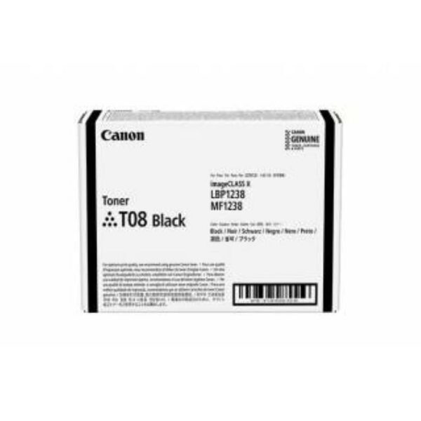 Toner Original Canon Black, CRG-T08, pentru I-Sensys X 1238, 11K, (timbru verde 1.2 lei) , „3010C006AA”