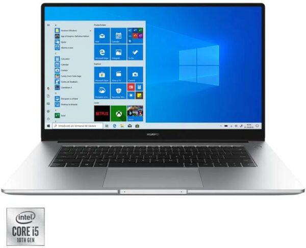 Huawei MateBook D15 Silver I5 10 8+512G UMA Windows 10 Home „53011TTQ” (timbru verde 4 lei)