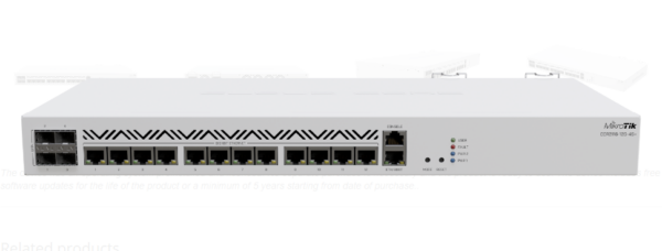 NET ROUTER 1000M 12PORT 4SFP+/CCR2116-12G-4S+ MIKROTIK, „CCR2116-12G-4S+” (timbru verde 0.8 lei)